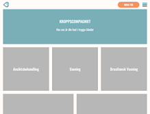 Tablet Screenshot of kroppscompagniet.se